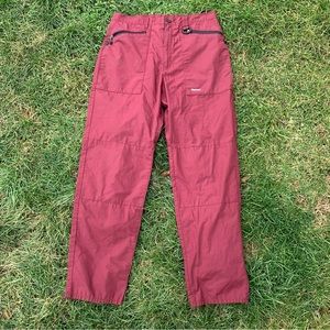 Rohan Bags Airlight Size 34 Travel Hiking Walking Pants Joggers Maroon Red